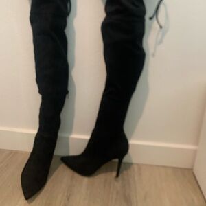 Aldo Black Over the Knee Boots